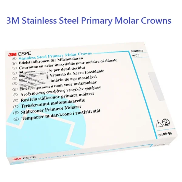 3M ESPE ND 96 ASSORTED PRIMARY MOLAR STAINLESS STEEL CROWNS - COMPLETE KIT
